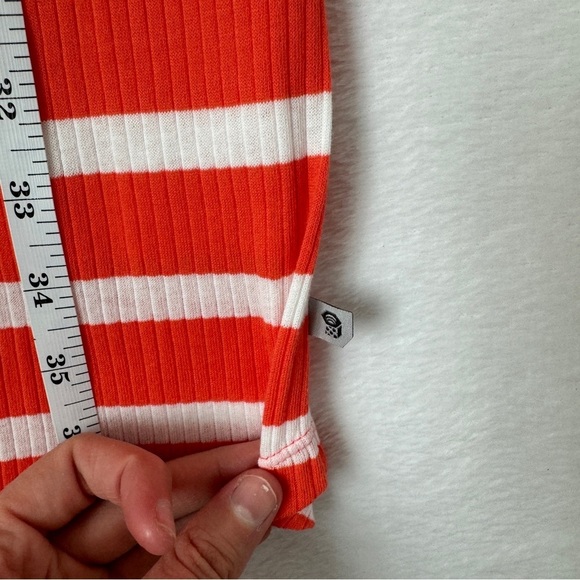 Mountain Hardwear Tank Dress Lookout Orange Coral Striped Dress Size Small NWT - Picture 5 of 10